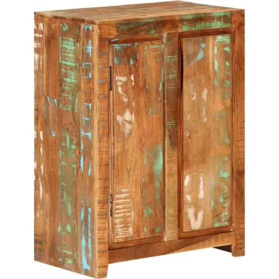 vidaXL skab 55x33x75 cm i massivt genbrugstr