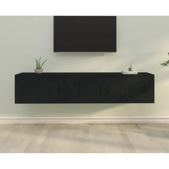 TV-skabsst 4 dele  hvid, konstrueret tr