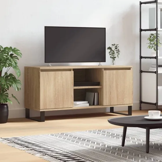 vidaXL TV-bord 104x35x50 cm konstrueret træ Sonoma-eg