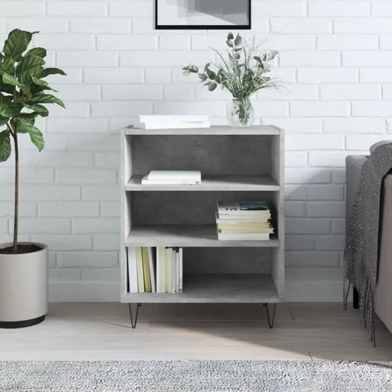 vidaXL skænk 57x35x70 cm konstrueret træ betongrå