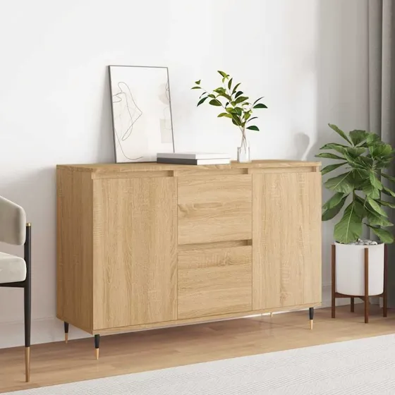 vidaXL skænk 101,5x35x70 cm konstrueret træ Sonoma-eg