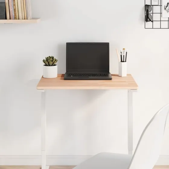 vidaXL bordplade rektangulær 60x40x1,5 cm massiv bøgetræ