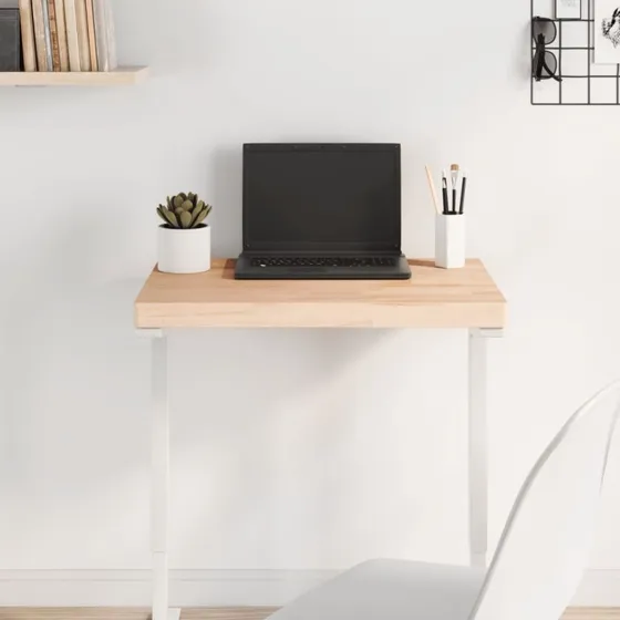 vidaXL Bordplade 60x40x4 cm rektangulær i massivt bøgetræ
