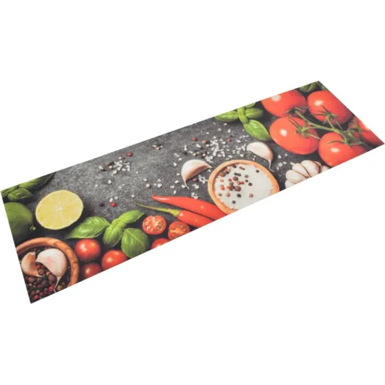 vidaXL kkkentppe 45x150 cm fljl grntsagsdesign gr/rd