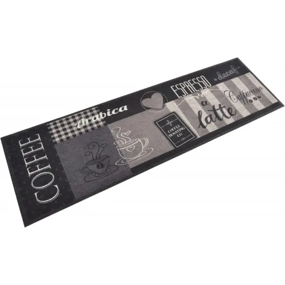 vidaXL kkkentppe 45x150 cm Coffee Black - vaskbar velour