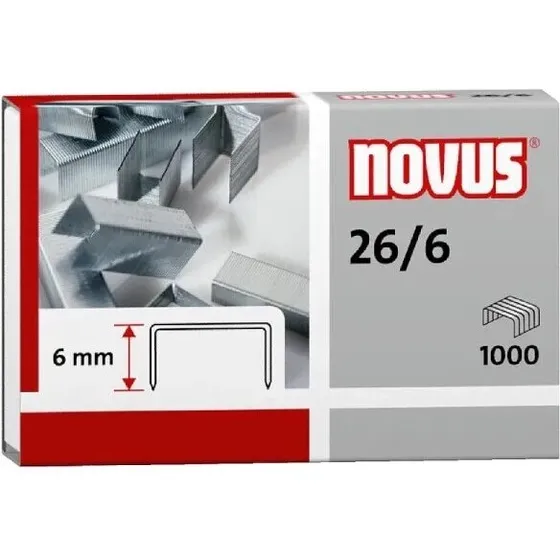 Novus re+new 26/6 hæfteklammer 1000 stk