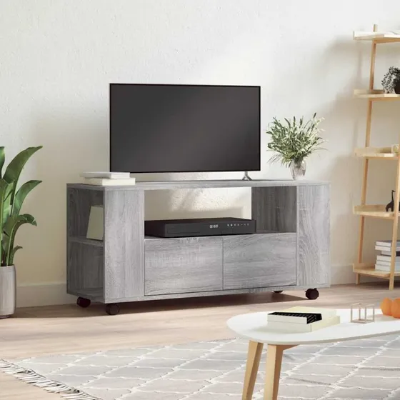 vidaXL TV-bord 102x34,5x43 cm i grå Sonoma-eg