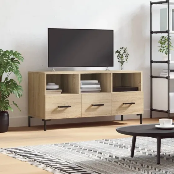 vidaXL TV-bord 102x36x50 cm konstrueret træ Sonoma-eg