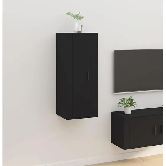 vidaXL væghængt TV-skab 40x34,5x100 cm, sort