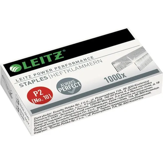 Leitz hæfteklammer No. 10 P2, 1000 stk