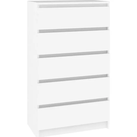vidaXL skuffeskab 60x36x103 cm konstrueret træ hvid
