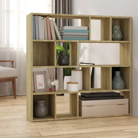 vidaXL bogreol/rumdeler 105x24x102 cm sonoma-eg