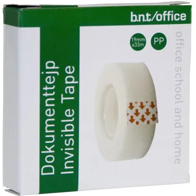bnt/Office Usynlig mat tape 19 mm x 33 m