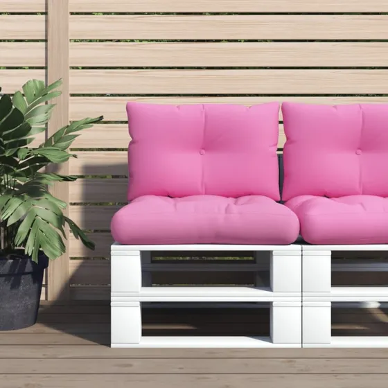 vidaXL Pallehynder 2 stk. Oxfordstof – Pink