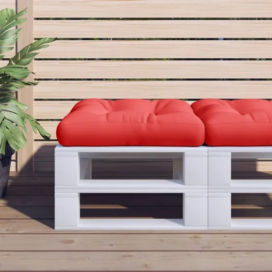 vidaxL pallehynde 58x58x10 cm rød polyester