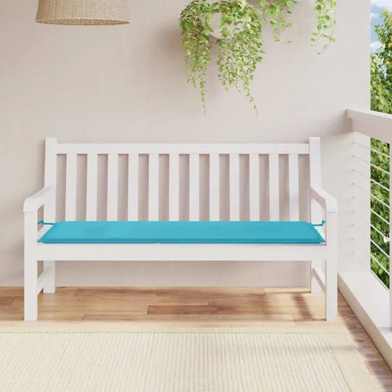 vidaXL hynde til havebænk 150x50x4 cm oxfordstof turkis