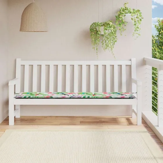 vidaXL hynde til havebænk 200x50x4 cm Oxfordstof flerfarvet