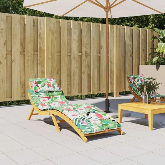 vidaXL hynde til liggestol 186x58x3 cm Oxfordstof flerfarvet