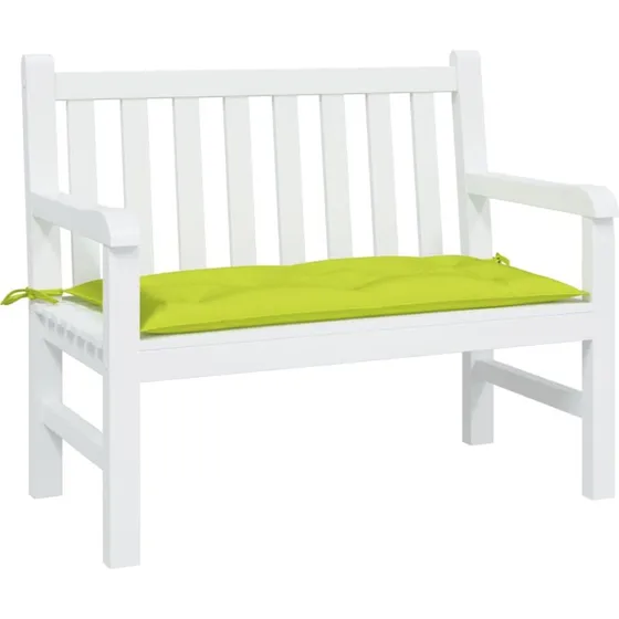 vidaXL hynde til havebænk 100x50x7 cm oxfordstof lysegrøn