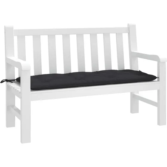 vidaXL hynde til havebænk 120x50x7 cm oxfordstof sort