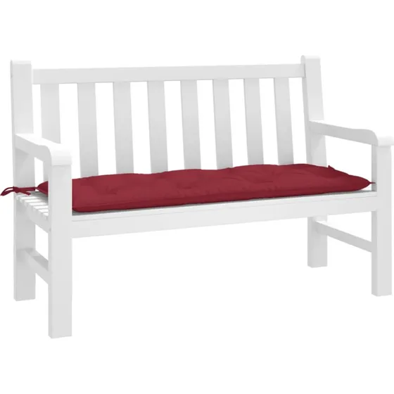vidaXL hynde til havebænk 120x50x7 cm Oxford vinrød