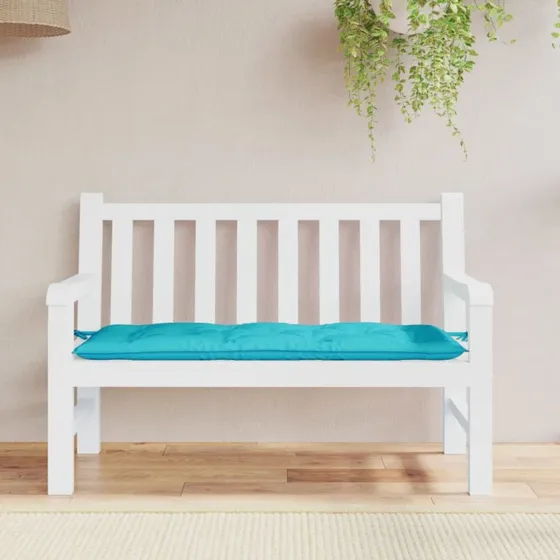 vidaXL hynde til havebænk 120x50x7 cm turkis