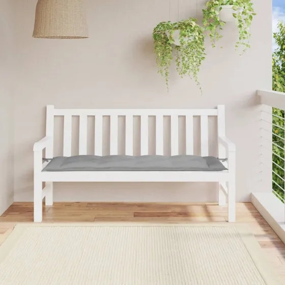 vidaXL hynde til havebænk 150x50x7 cm, oxfordstof grå