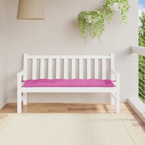 vidaXL hynde til havebænk 150x50x7 cm Oxfordstof pink