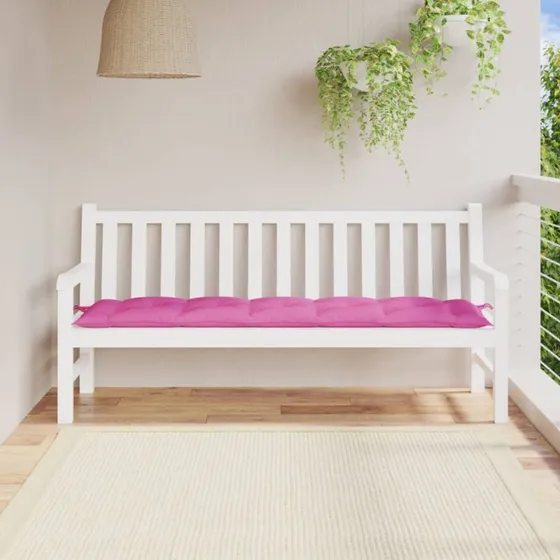 vidaXL hynde til havebænk 180x50x7 cm oxfordstof pink
