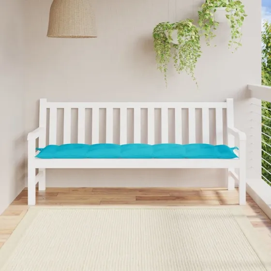 vidaXL hynde til havebænk 180x50x7 cm turkis