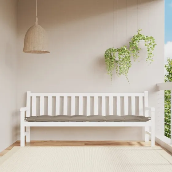 vidaXL hynde til havebænk 20x50x7 cm Oxfordstof gråbrun