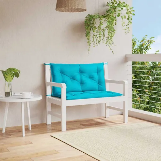 vidaXL hynde til havebænk 2 stk 100x50x7 cm Turkis