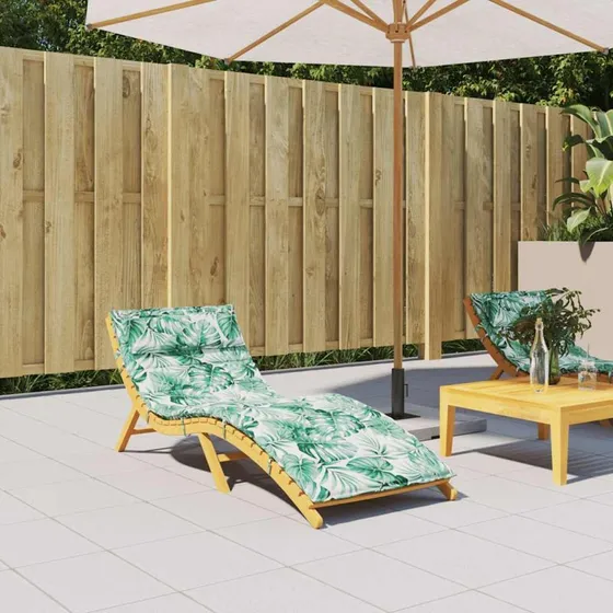 vidaXL hynde til liggestol 180x60x4 cm Oxfordstof - Bladmønster