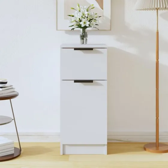 vidaXL skænk 30x30x70 cm i hvidt konstrueret træ