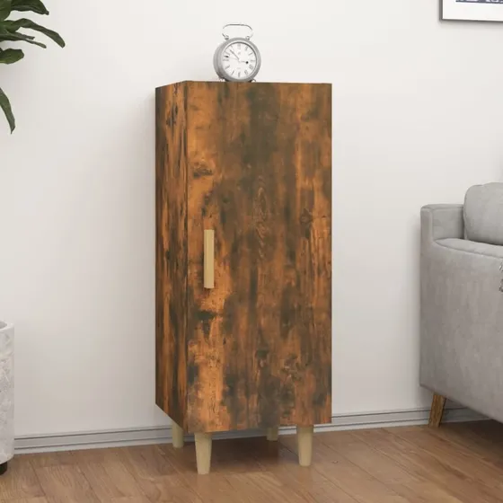 vidaXL skænk 34,5x34x90 cm konstrueret træ, røget eg