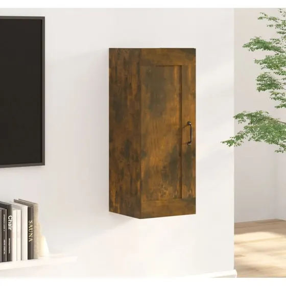 vidaXL vægskab 35x34x90 cm konstrueret træ - røget eg