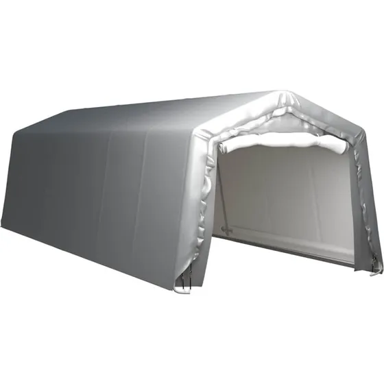 vidaXL opbevaringstelt 300x900 cm grå galvaniseret stål