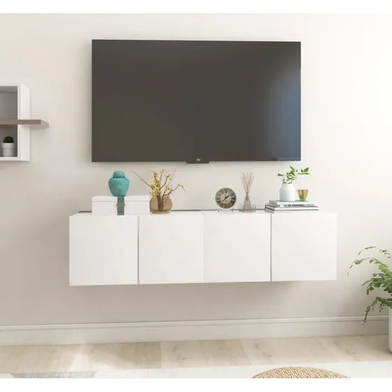 vidaXL vghngte TV-skabe 2 stk. 60x30x30 cm, hvid