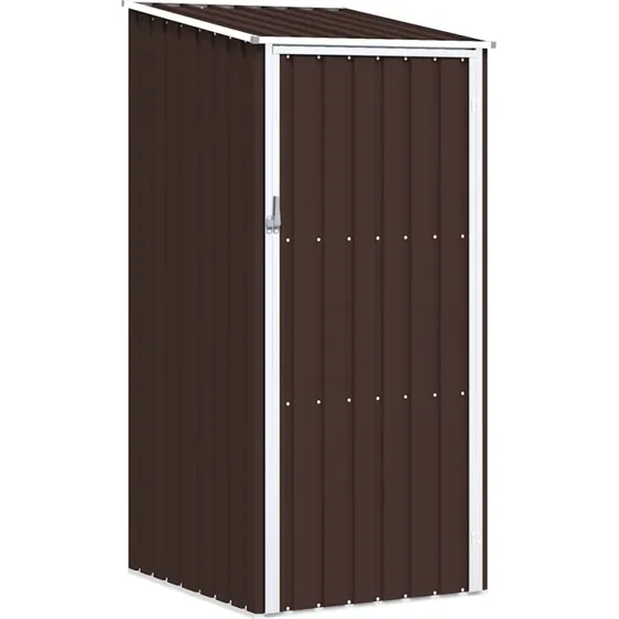 vidaXL Haveskur 87x98x159 cm galvaniseret stl, brun