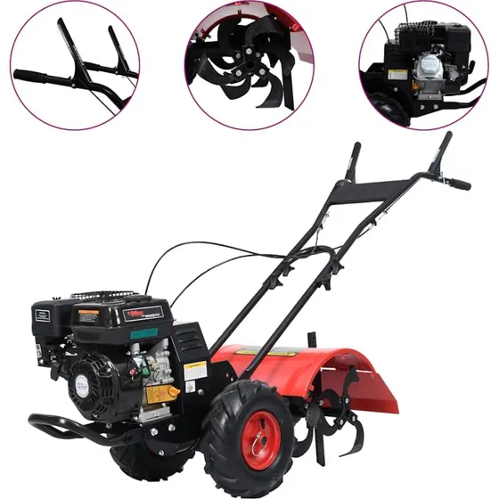 vidaXL benzindrevet havefræser 6,5 HK (196 cc) 50 cm