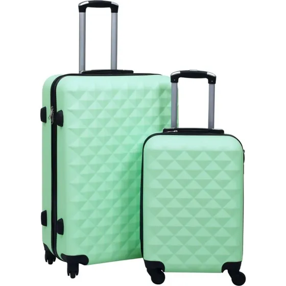 vidaXL kuffertst 2 stk. hardcase ABS, mintgrn