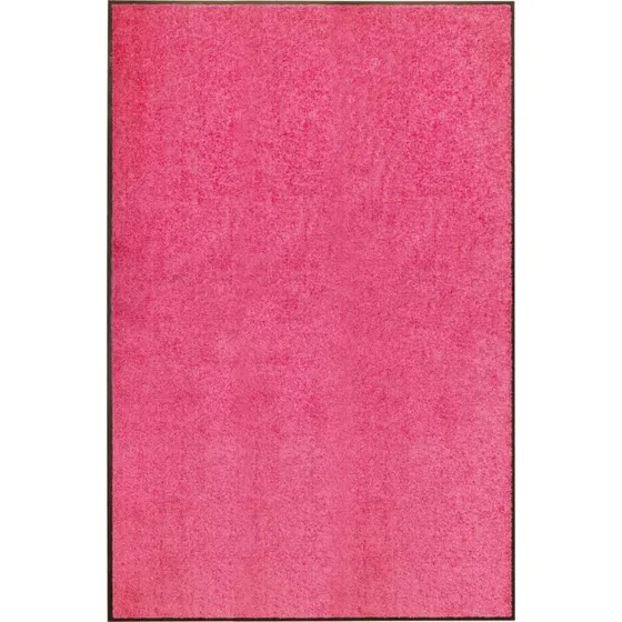 vidaXL vaskbar dørmåtte 120x180 cm lyserød
