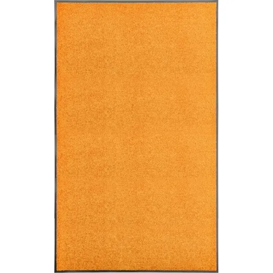 vidaXL vaskbar dørmåtte 90x150 cm orange