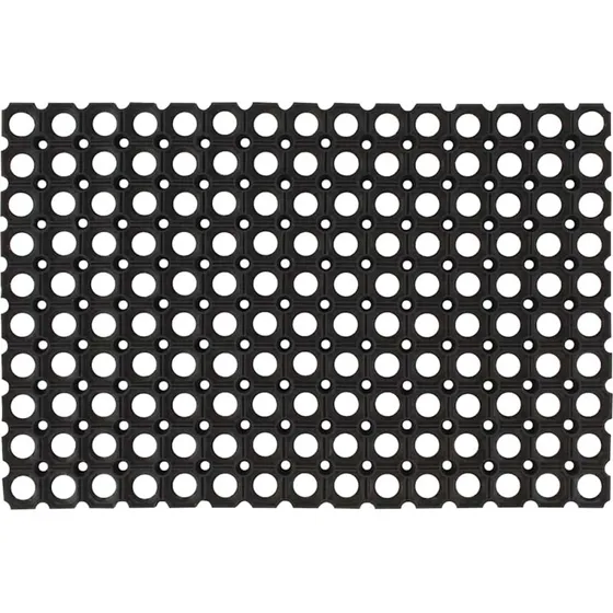 vidaXL gummimåtter 5 stk 40x60 cm, 22 mm, sort