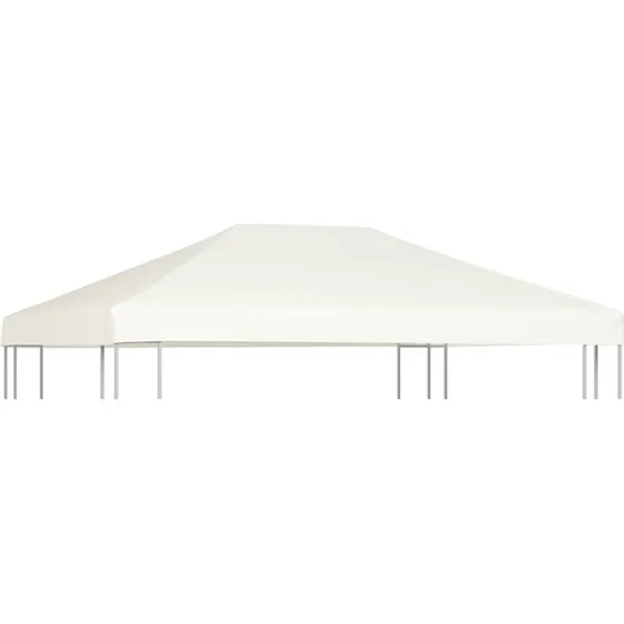 vidaXL pavillontopdække 310 g/m² 4 x 3 m cremehvid