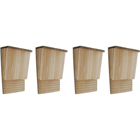 vidaXL flagermuskasse 4 stk. tr 22 x 12 x 34 cm