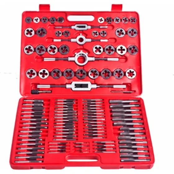 vidaXL gevindskrest 111 dele med bakke og tappe