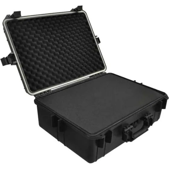 vidaXL hard-case transporttaske med skum 35 L, sort