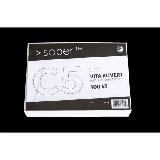 Mayer Konvolut Sober C5 Hvid 90 g Peel & Seal 100 stk