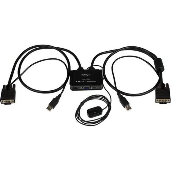 StarTech SV211USB 2-port USB VGA KVM-switch, sort